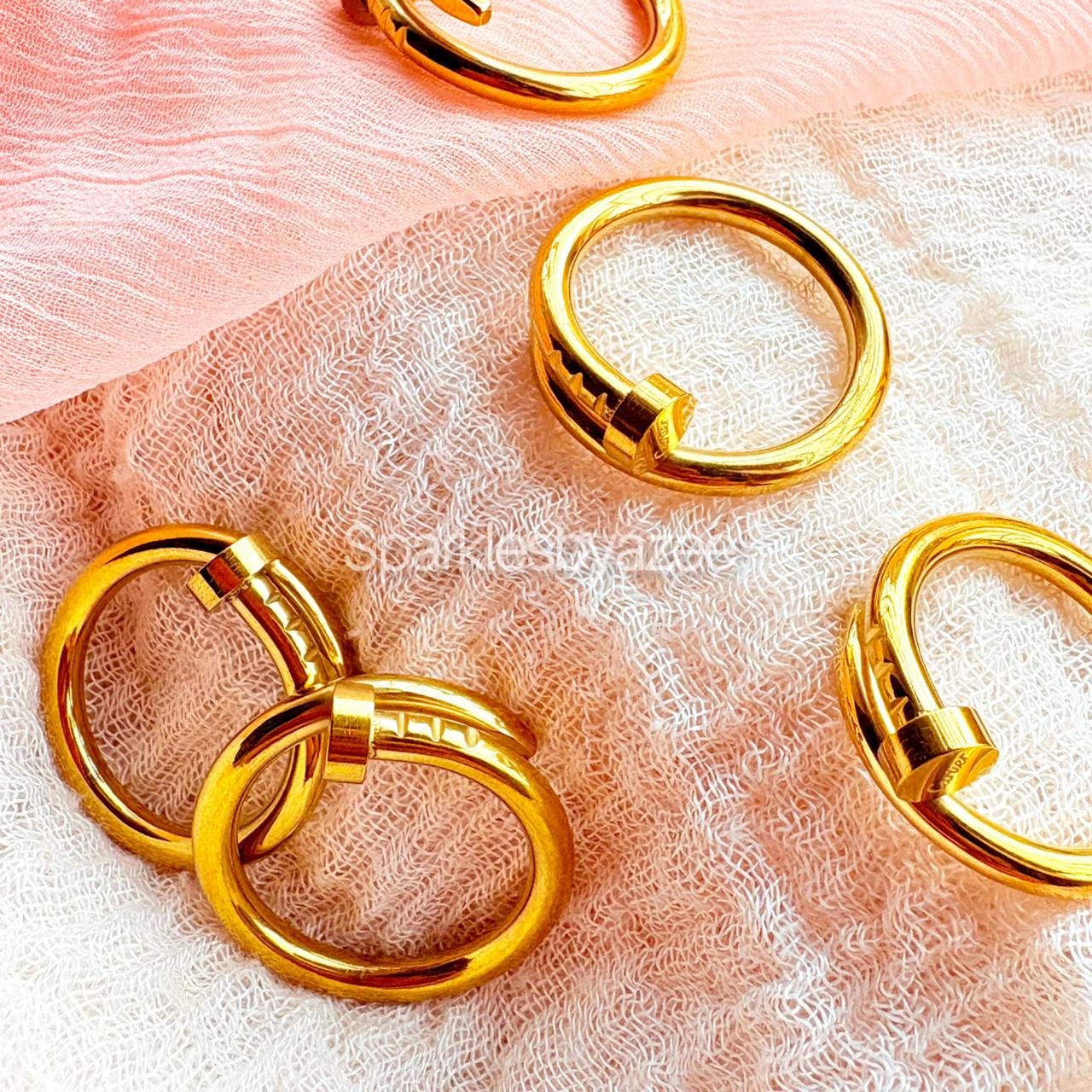 Nail Ring - 18K Gold Plated